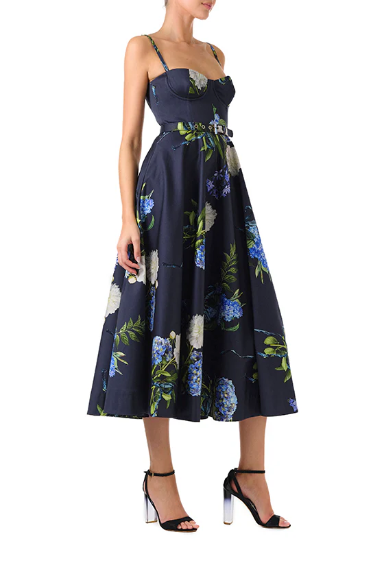 Corseted Floral Dress - Image 4