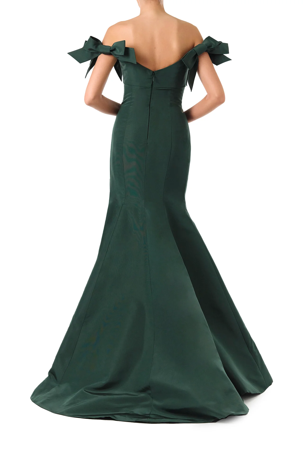 Bow Sleeve Trumpet Gown - Image 6