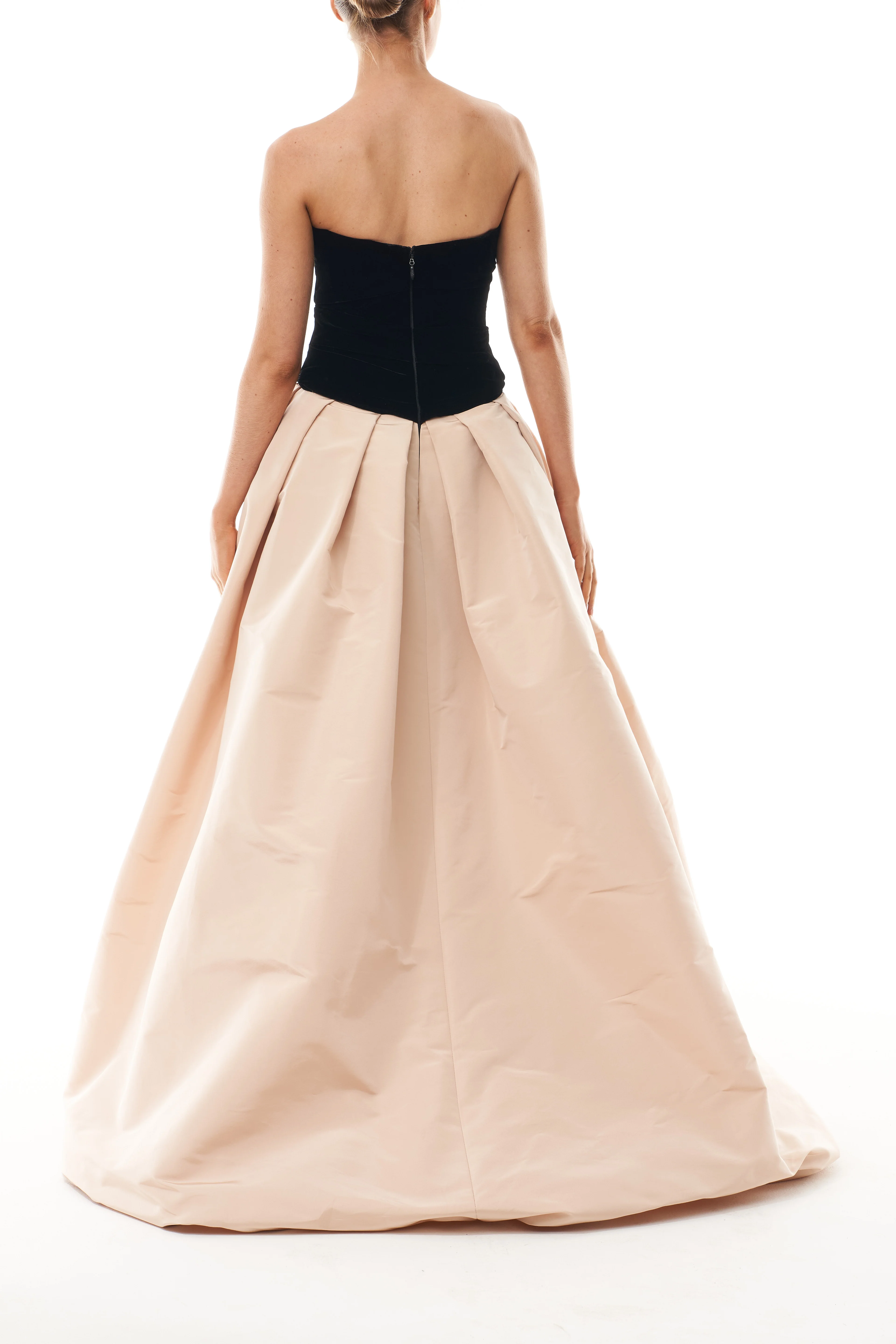 Drop Waist Velvet Faille Ballgown - Image 6