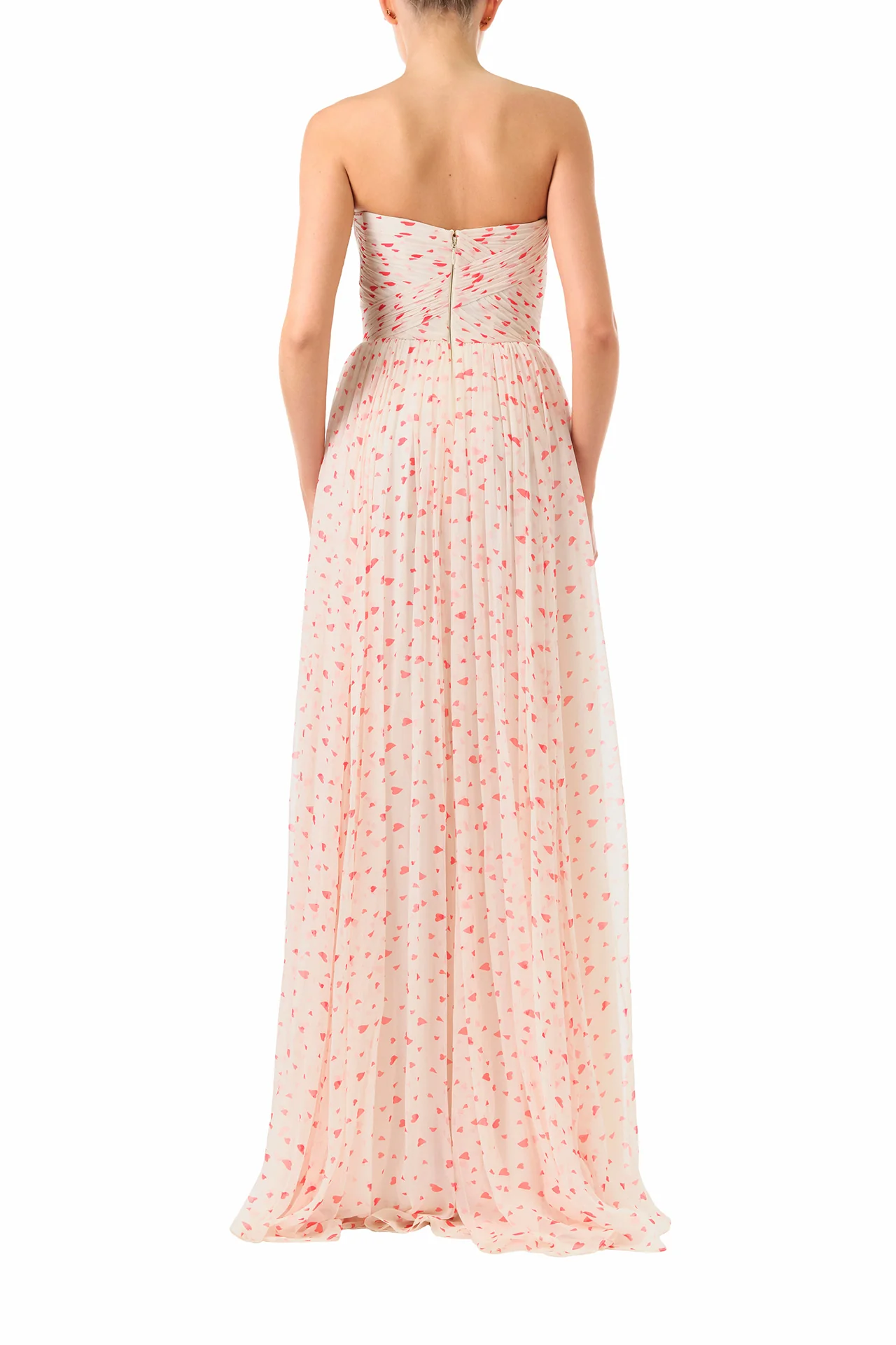Heart Print Chiffon Gown - Image 2