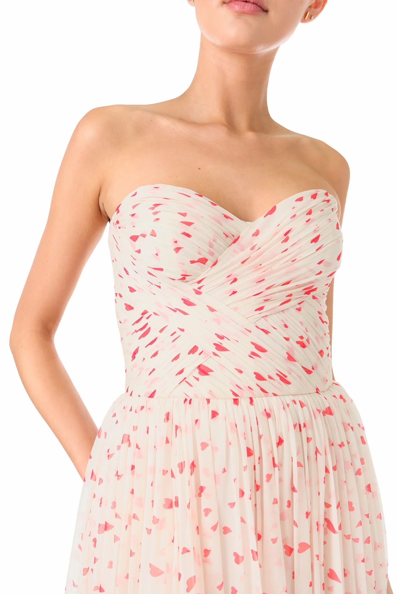 Heart Print Chiffon Gown - Image 3