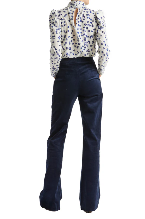 High Neck Long Sleeve Blouse - Image 3