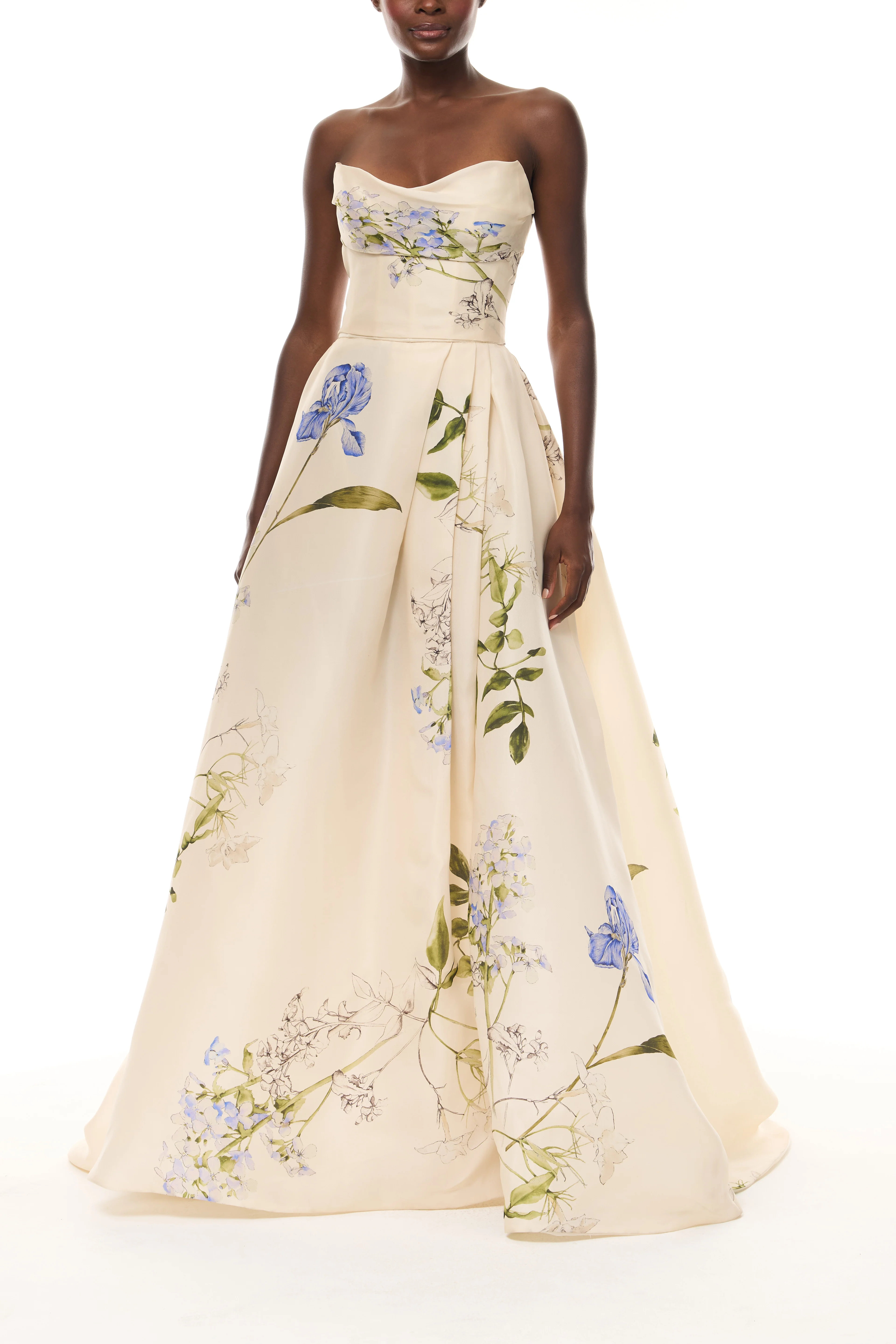 Iris Bouquet Gazar Ballgown - Image 5