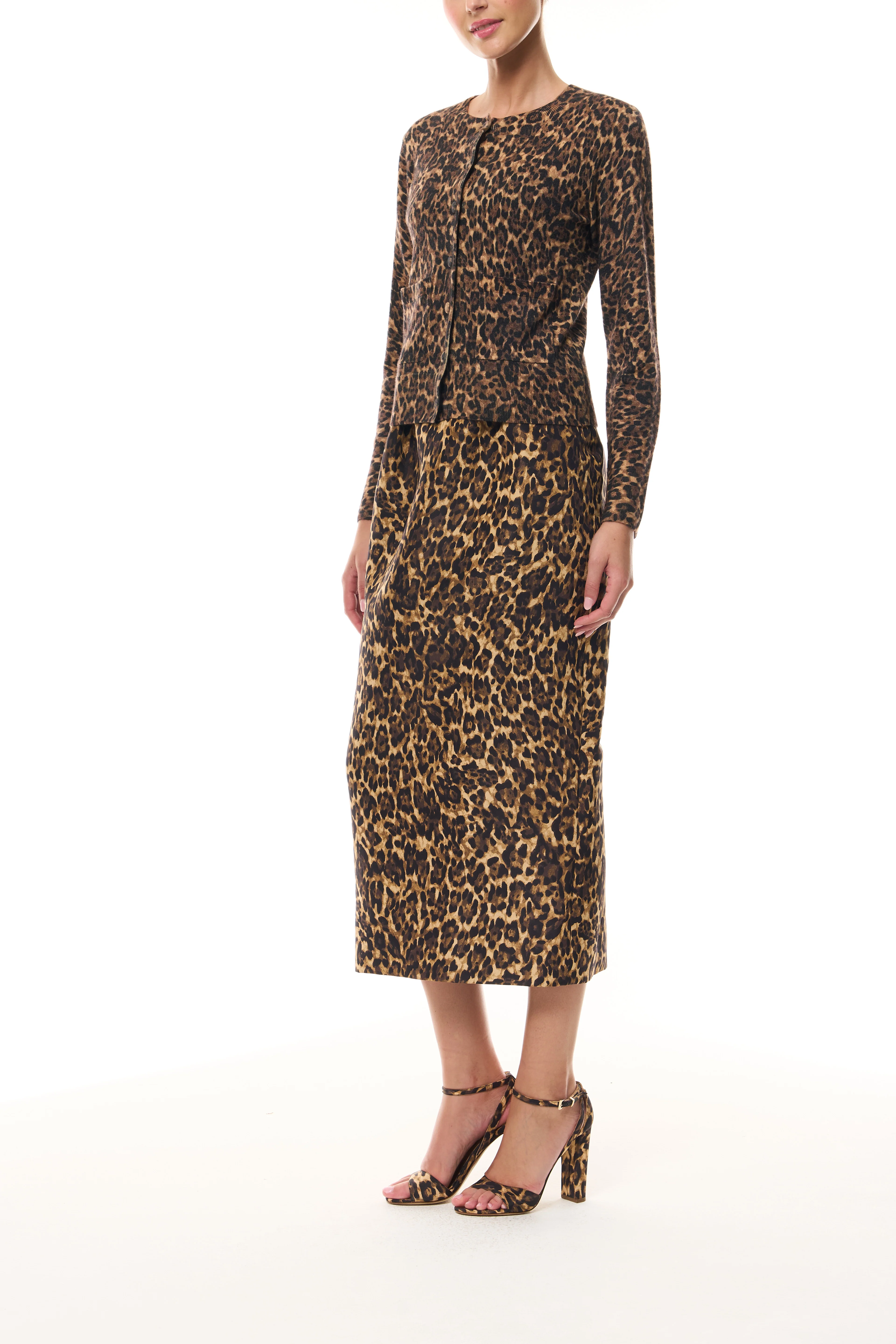 Leopard Print Cashmere Cardigan - Image 5