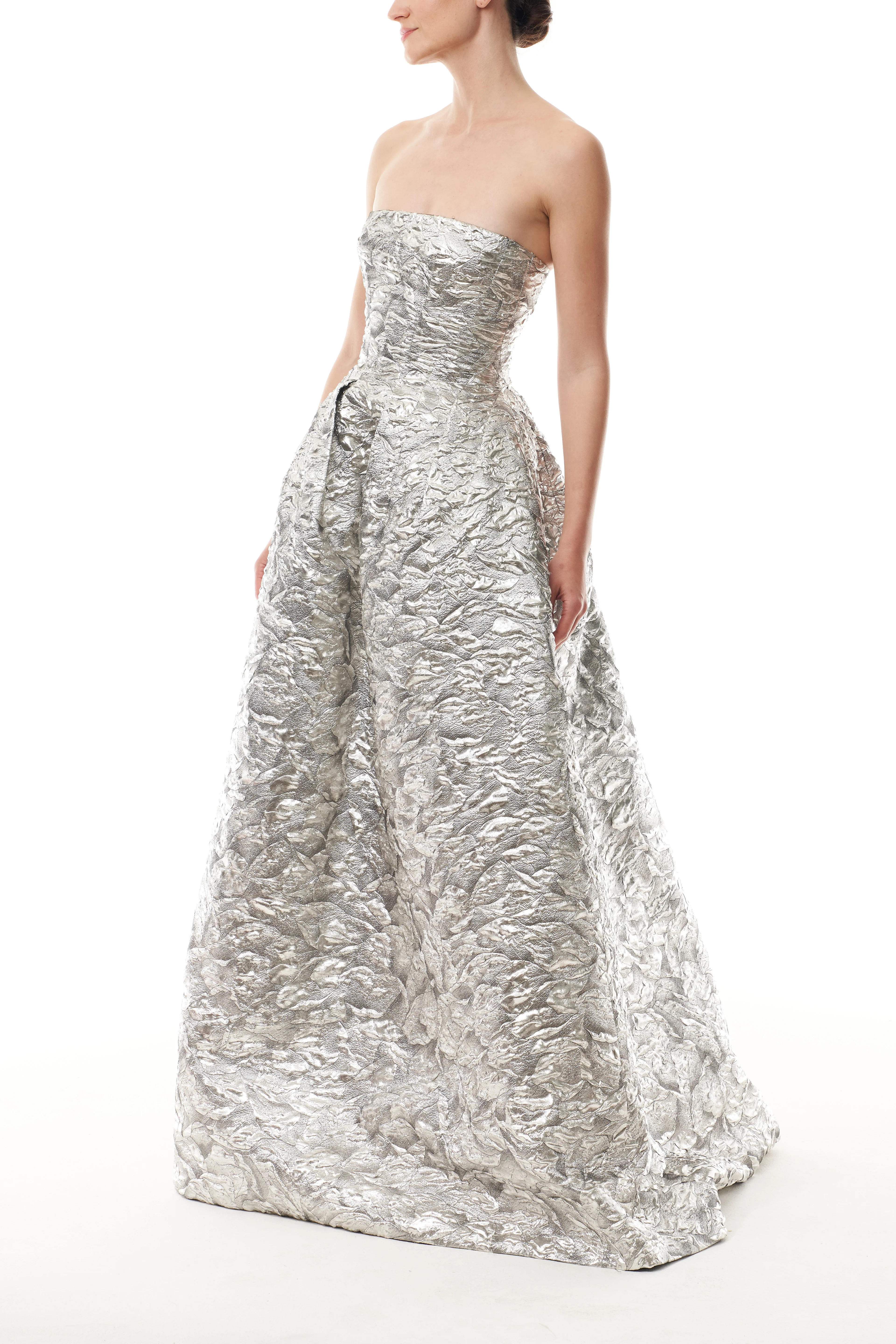 Metallic Jacquard Ballgown - Image 5