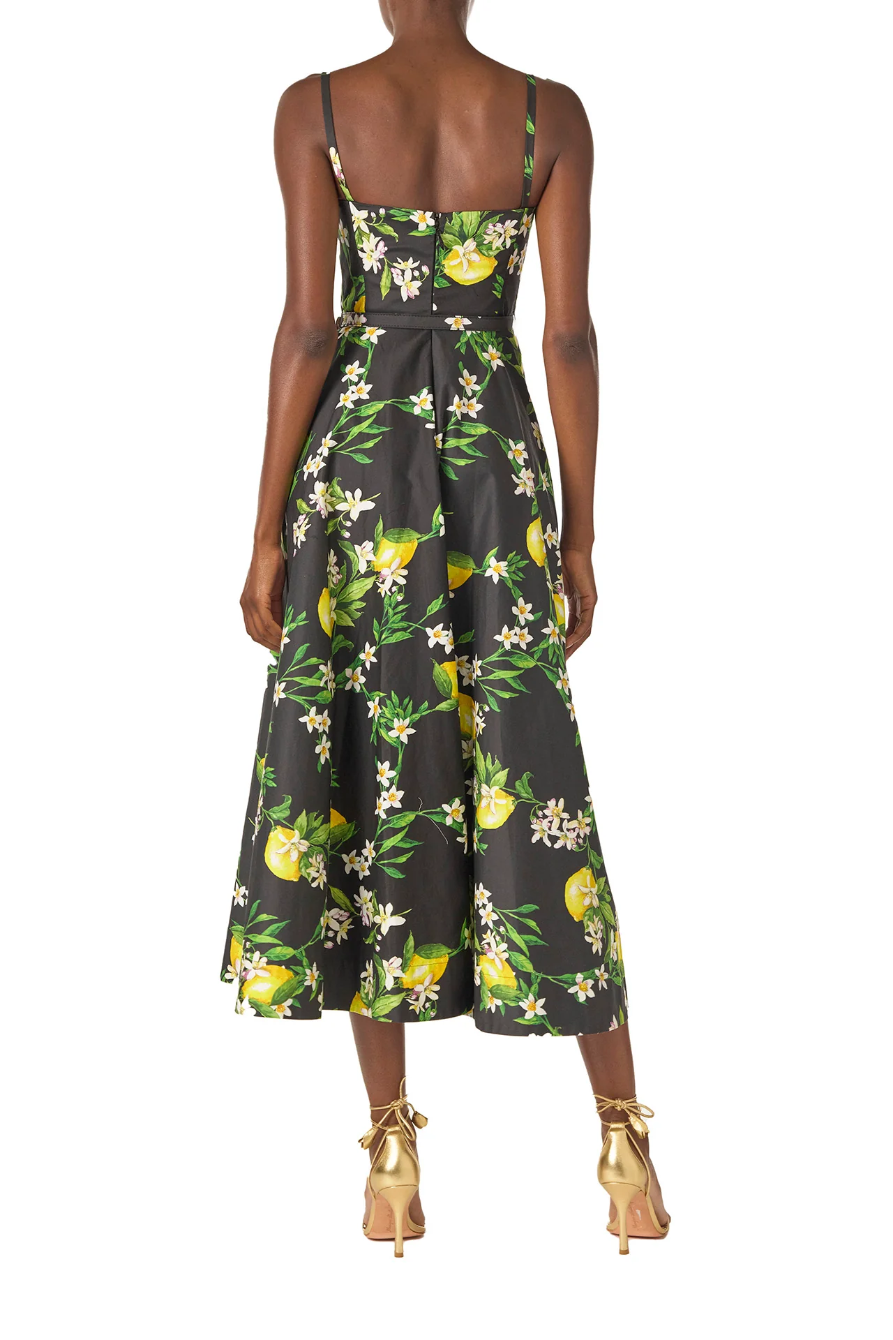Noir Lemon Print Corseted Dress - Image 6