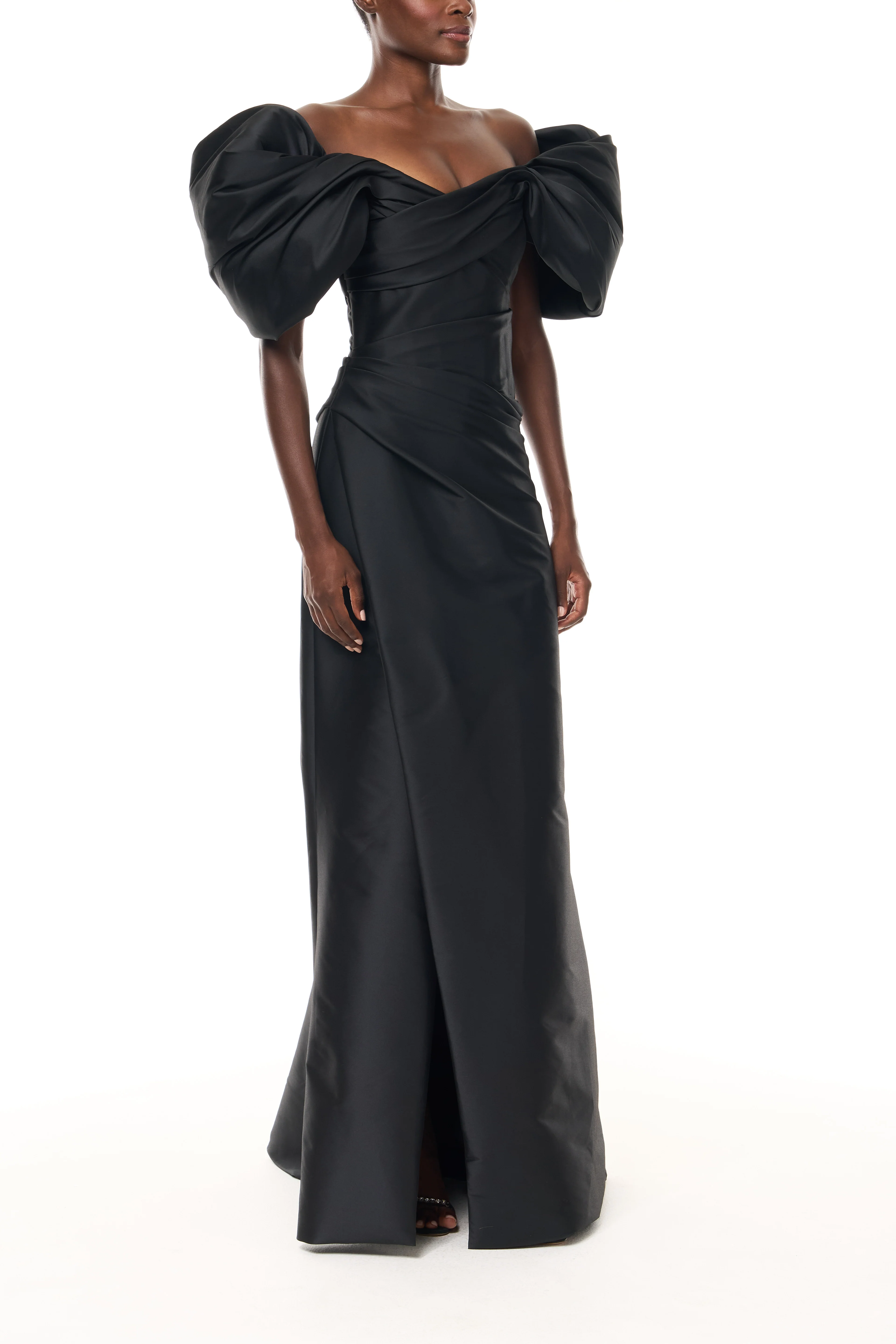 Off the Shoulder Draped Gown - Image 3