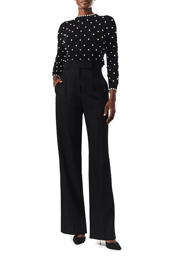 Noir Pearl Cashmere Sweater - Image 3