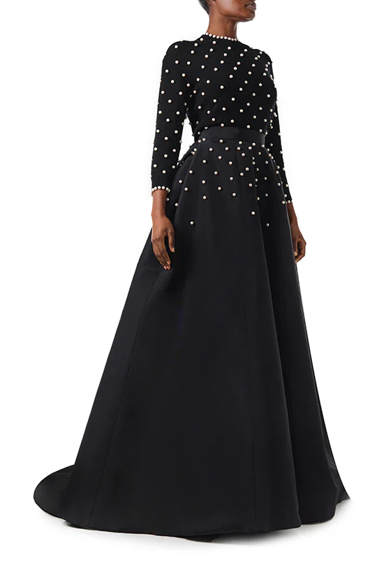 Pearl Embroidered Ball Skirt - Image 5