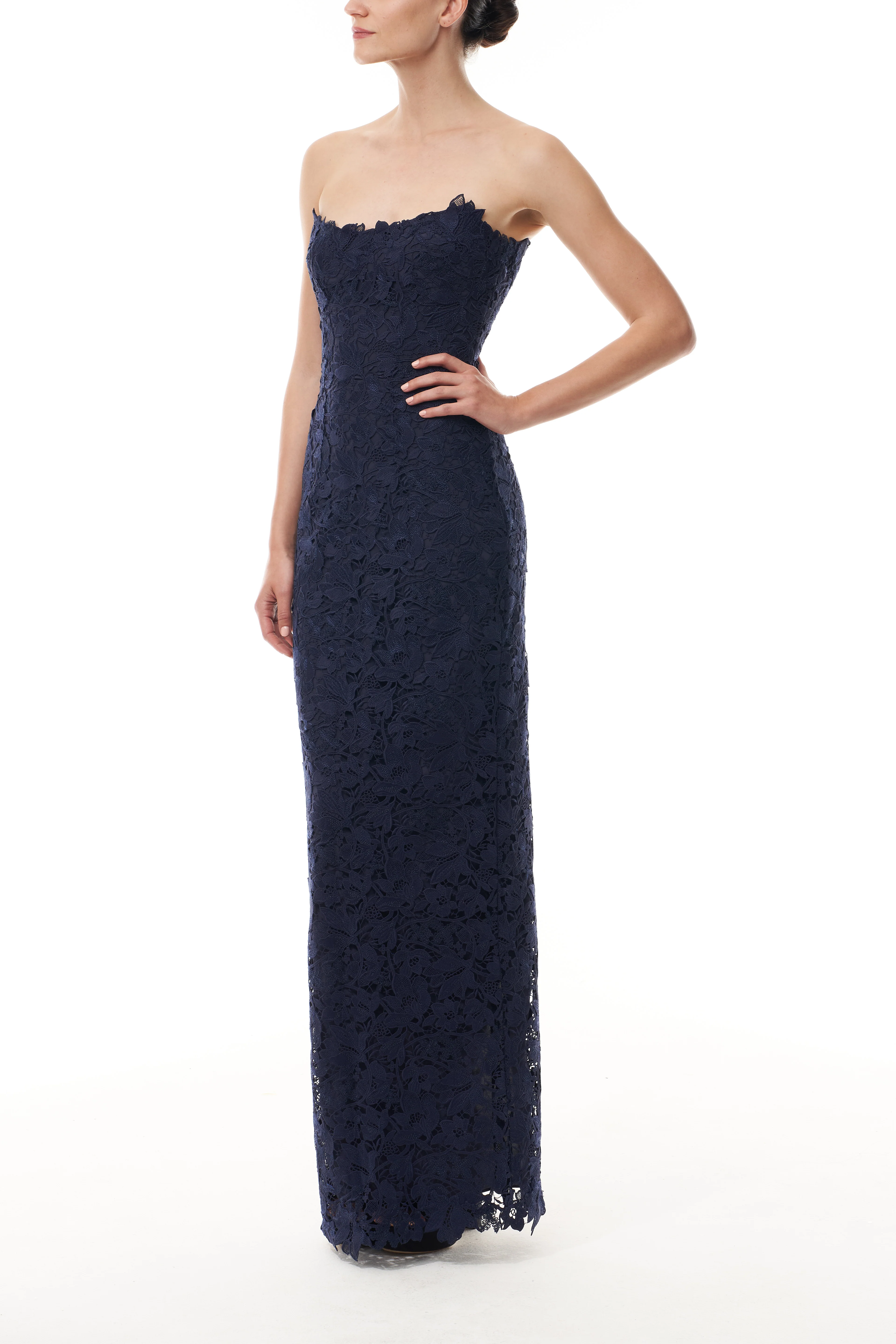 Ocean Lace Column Gown - Image 5