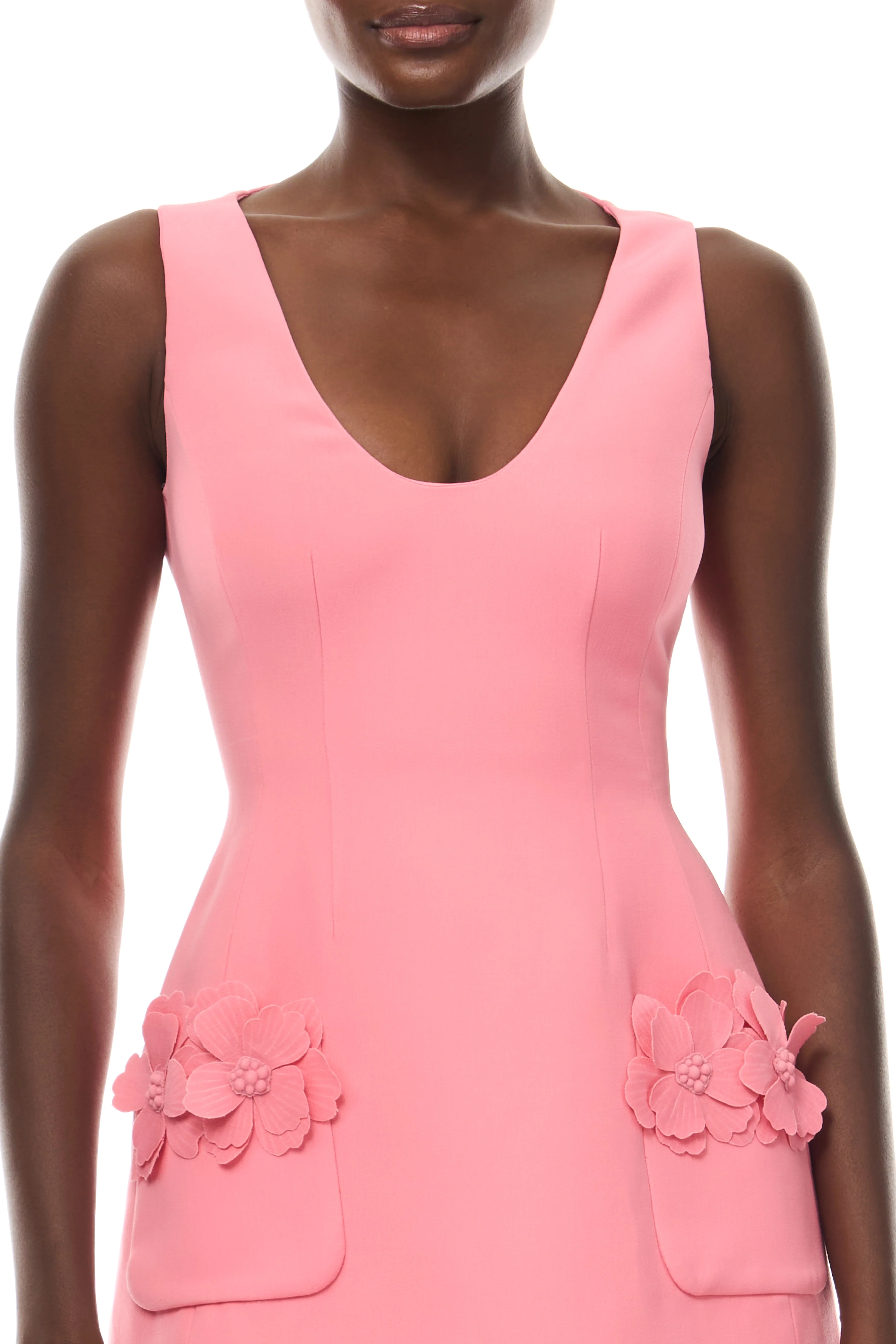 Plumeria Scoop Neck Floral Dress - Image 3