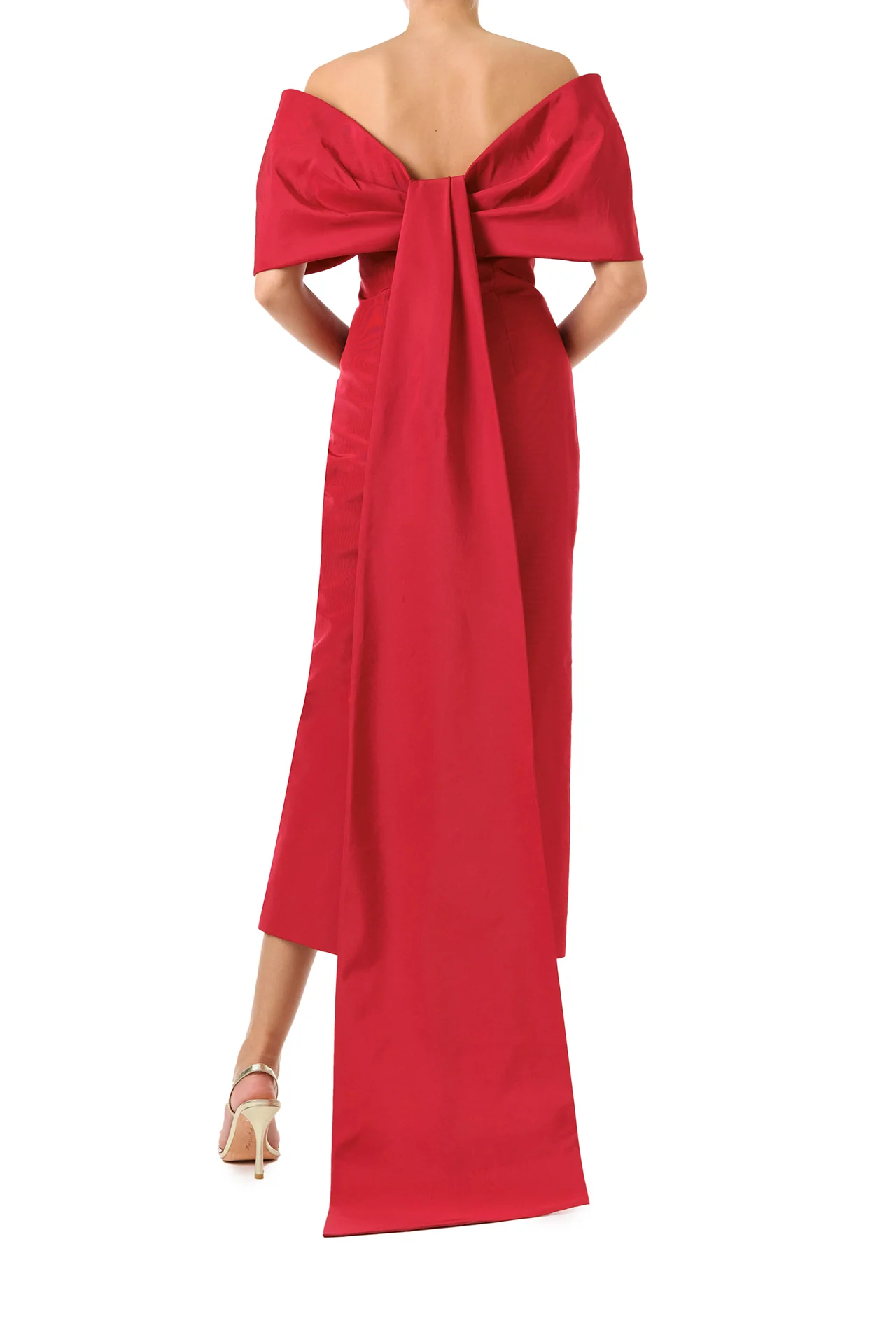 Off-The-Shoulder Column Dress - Image 4