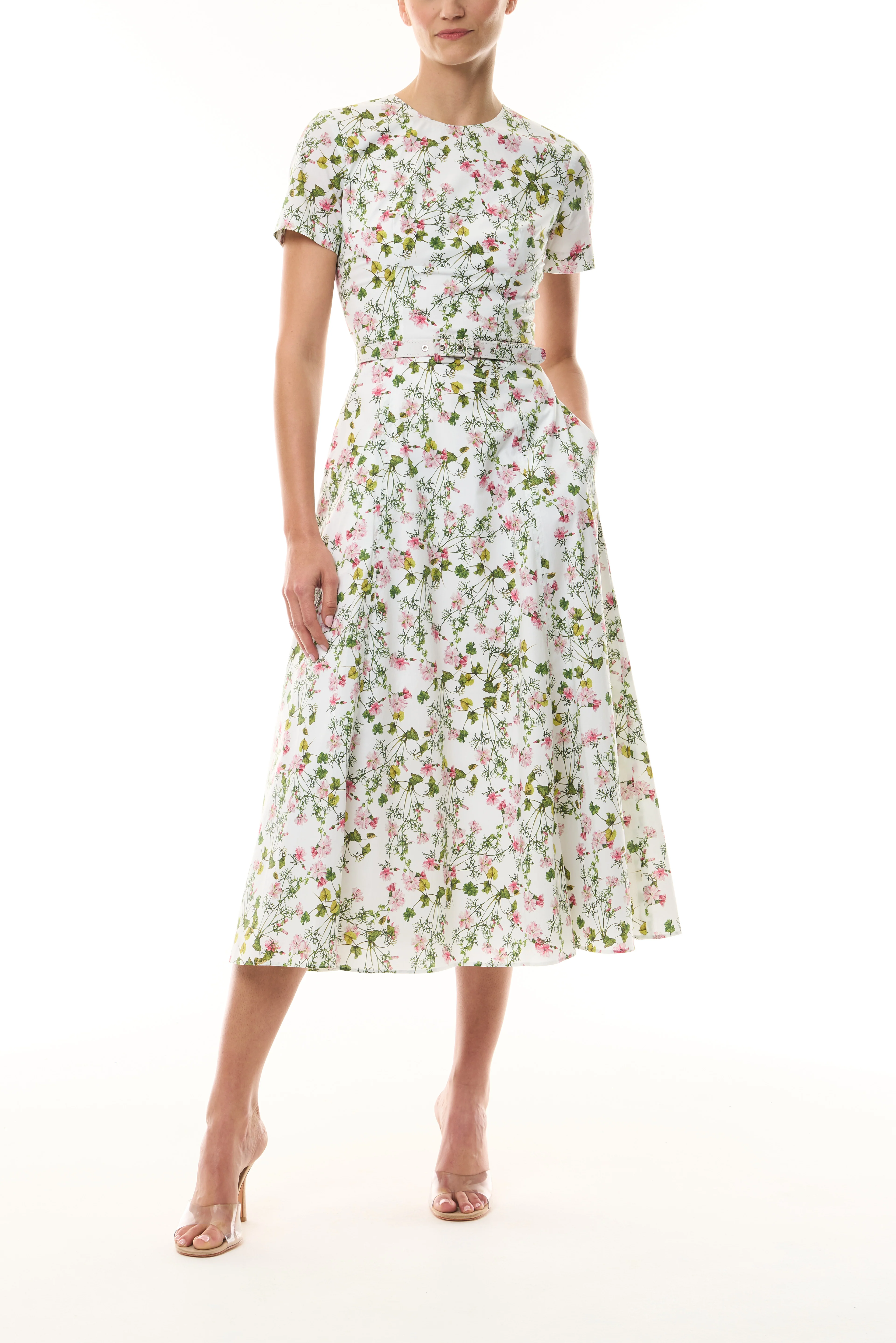 Short Sleeve Floral Day Dress