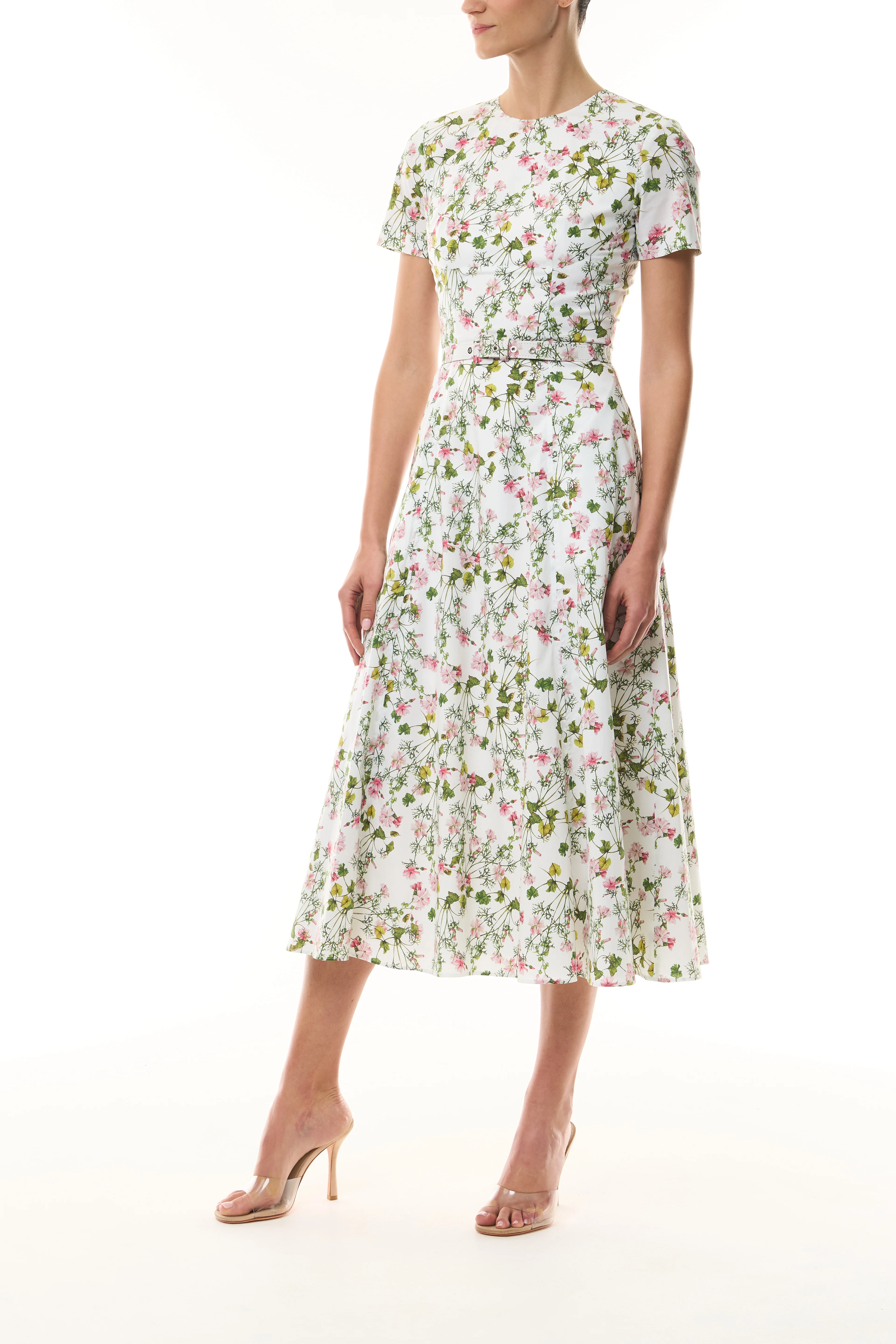 Short Sleeve Floral Day Dress - Image 3