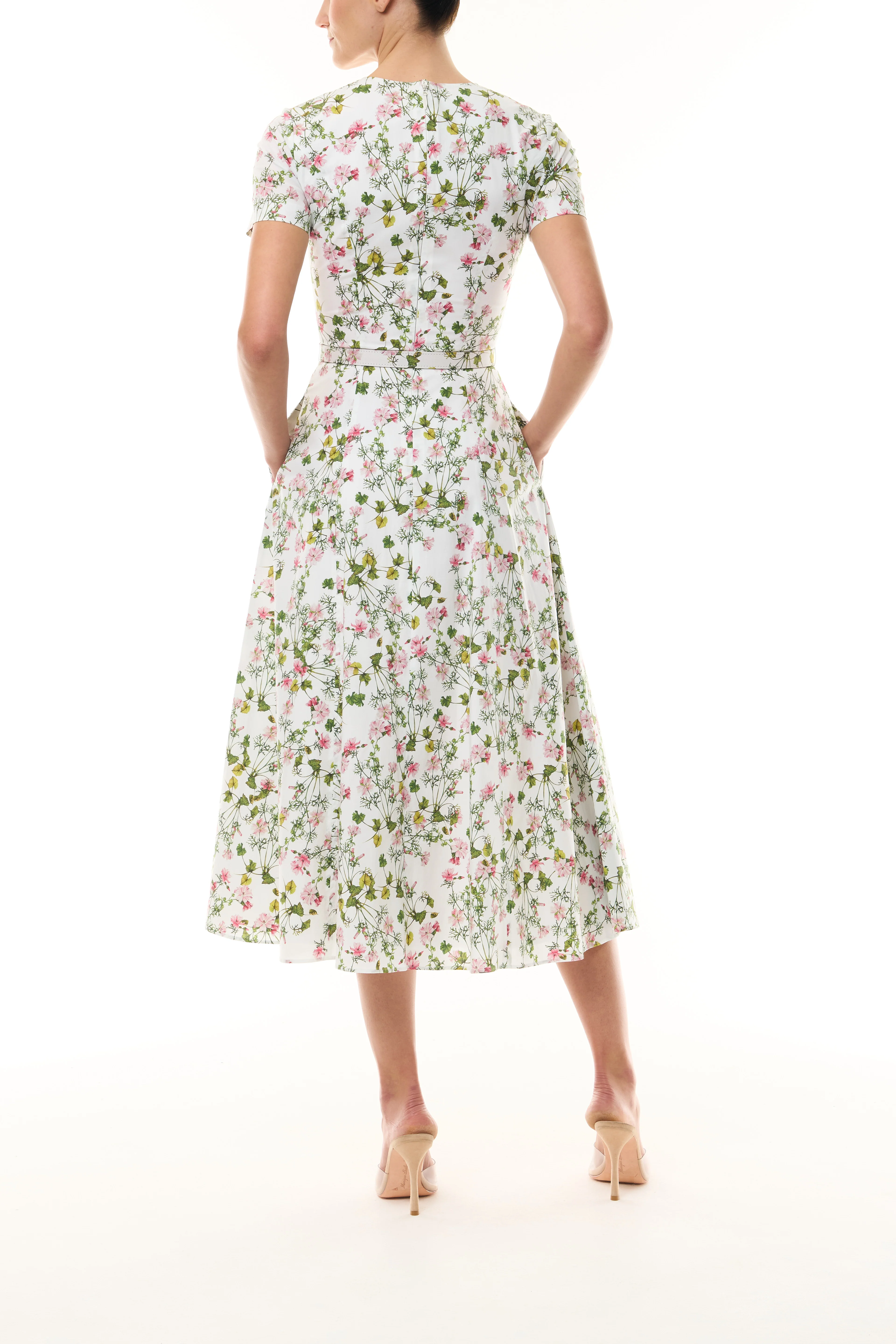 Short Sleeve Floral Day Dress - Image 5