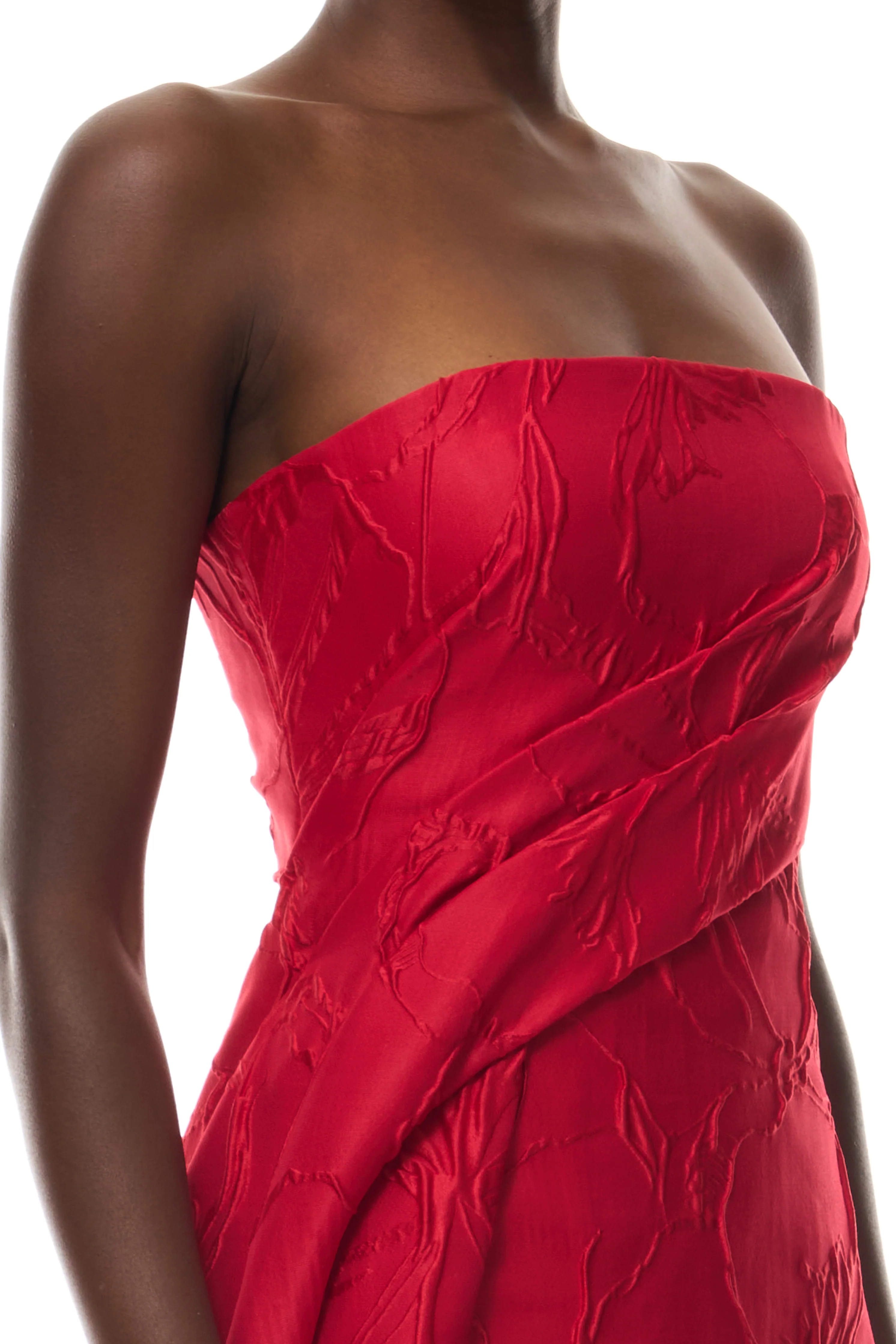 Poppy Jacquard Column Gown - Image 2