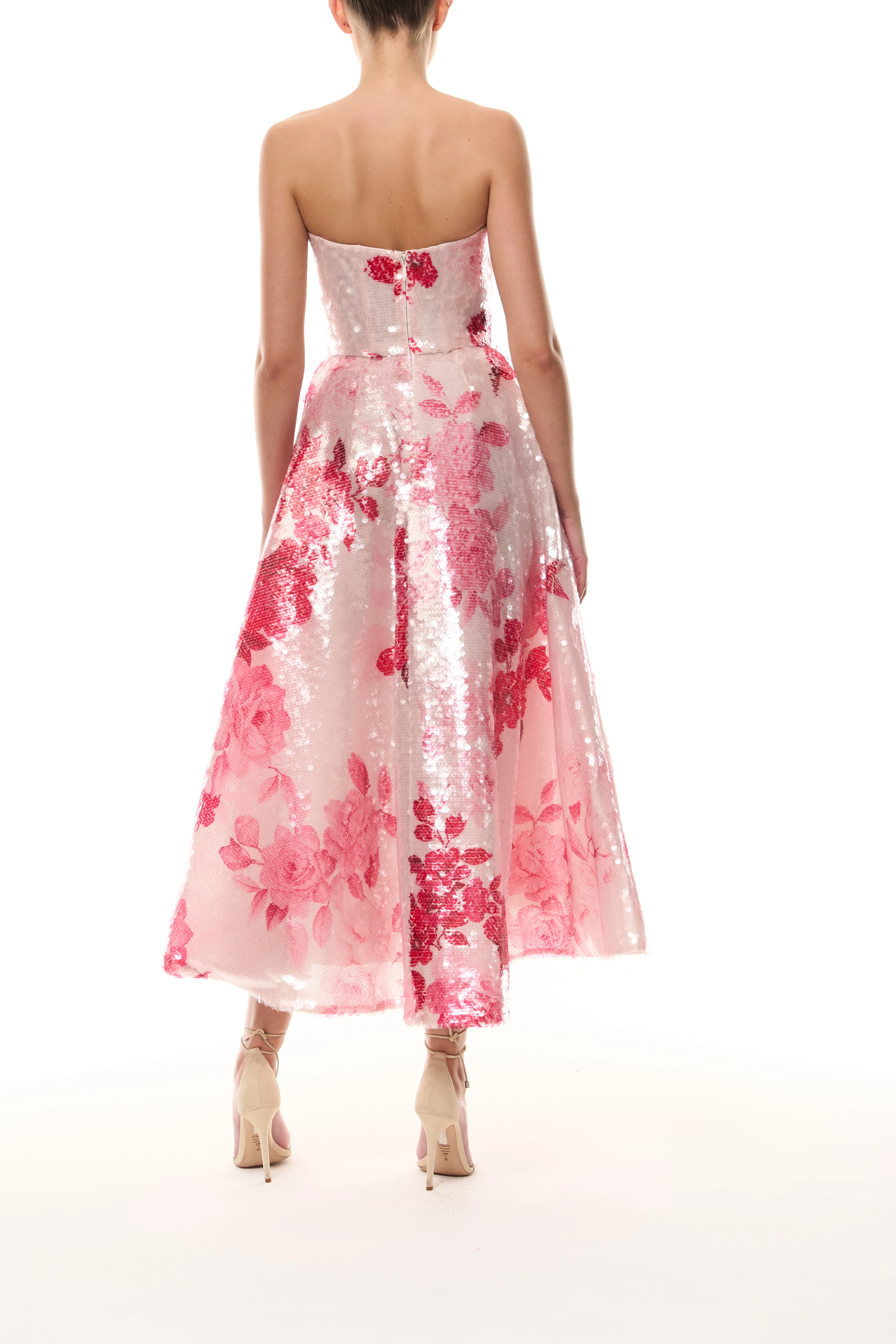 Rose Sequin Sweetheart Dress - Image 6