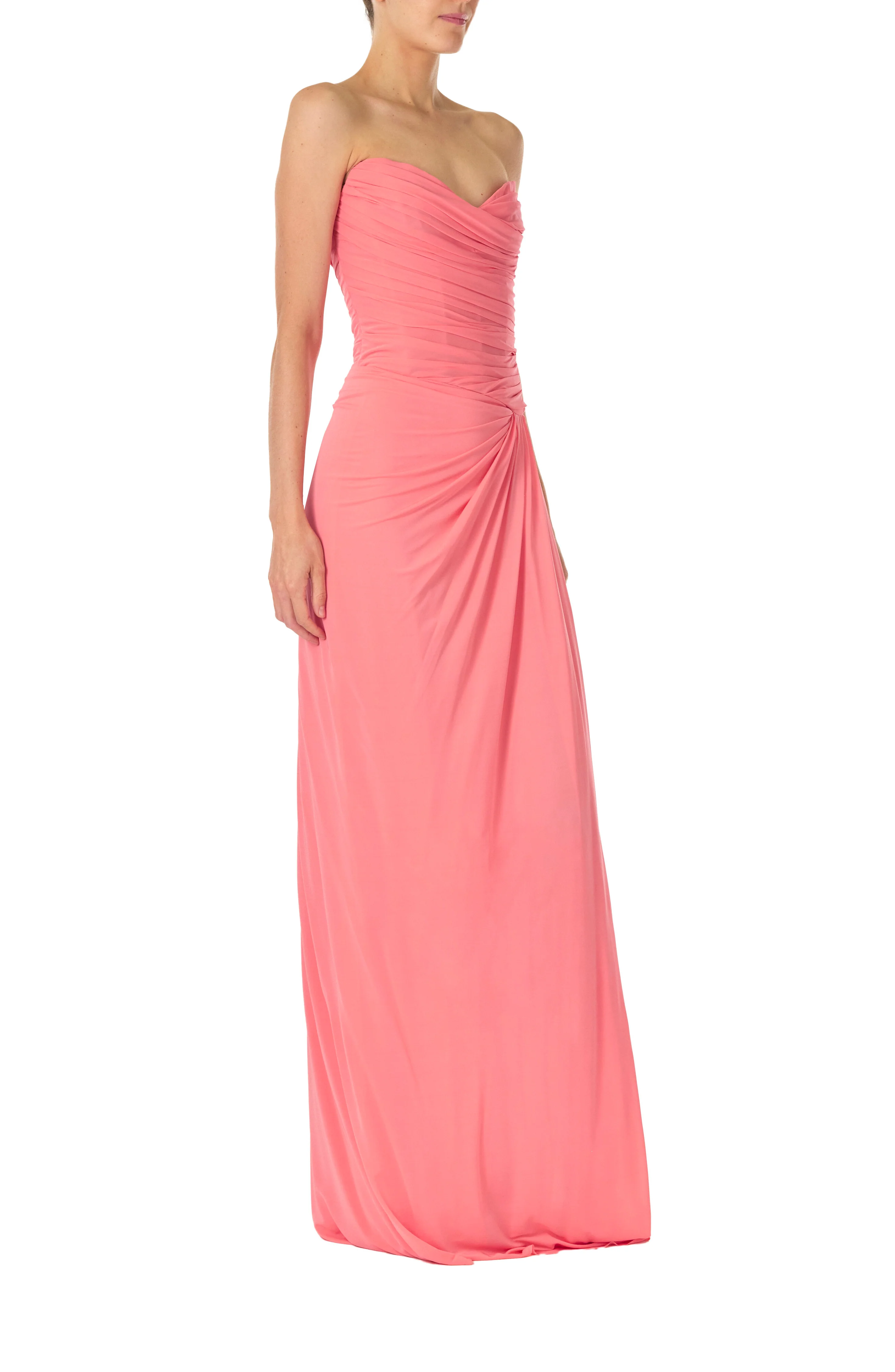 Strapless Draped Jersey Gown - Image 4