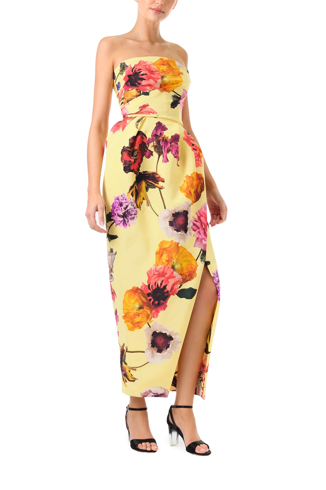 Strapless Floral Cocktail Dress - Image 3