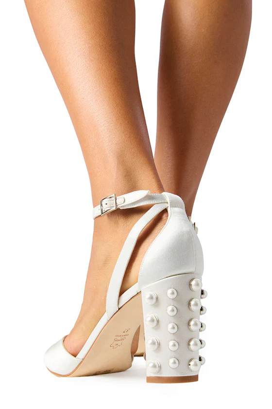 Susanna Pearl Satin Heel - Image 8