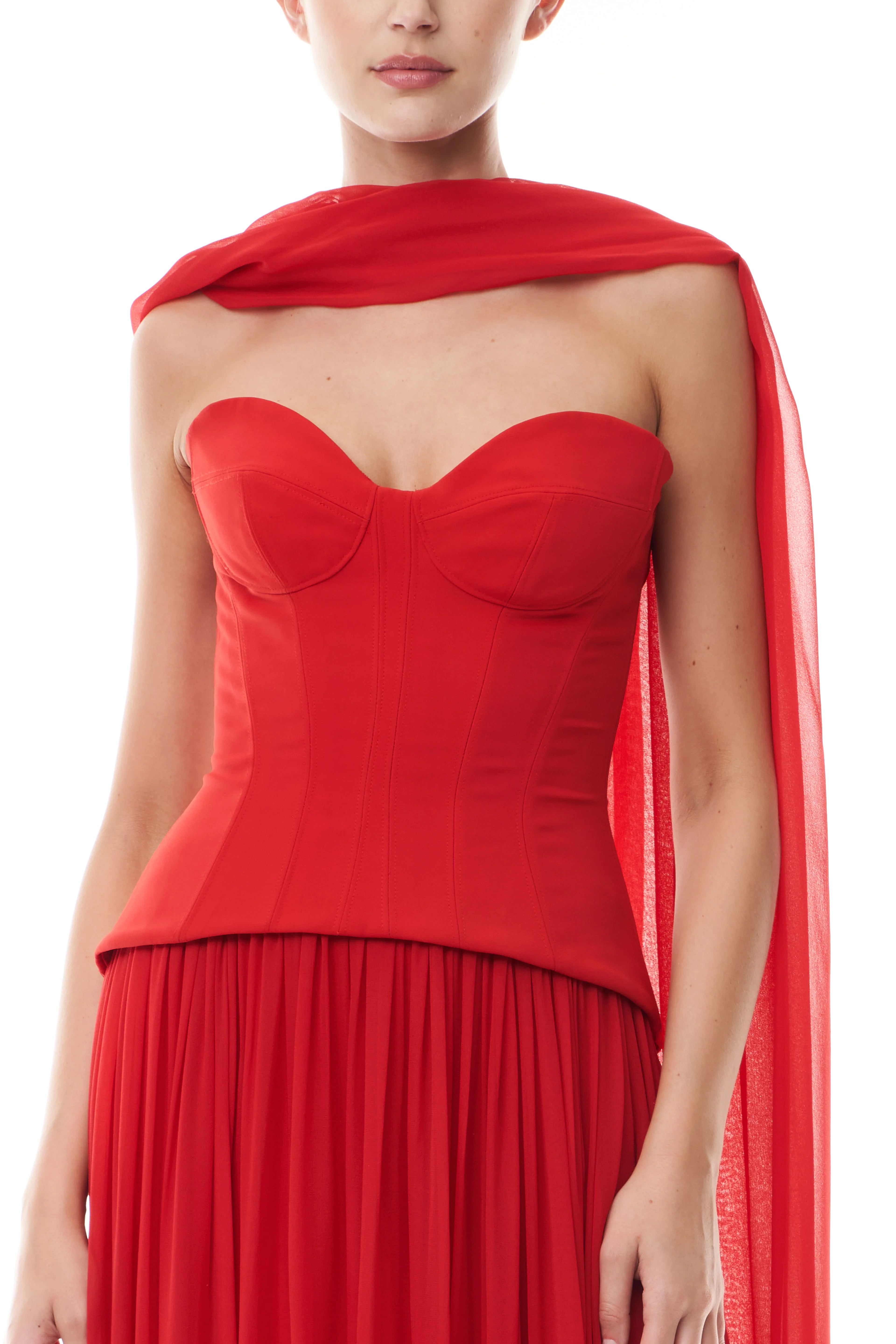 Vermilion Drop Waist Corset Gown - Image 2