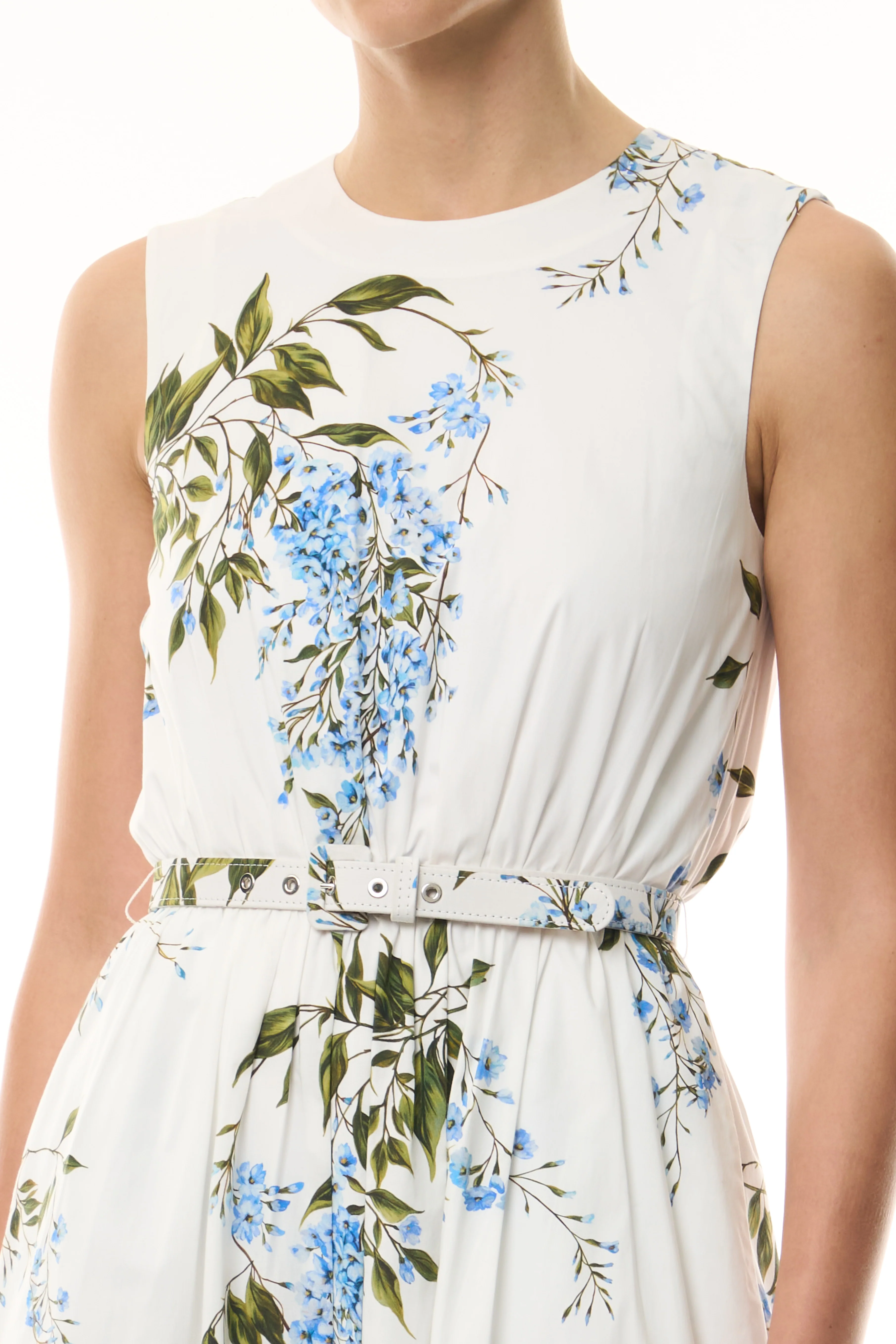 Wisteria Floral Poplin Day Dress - Image 3