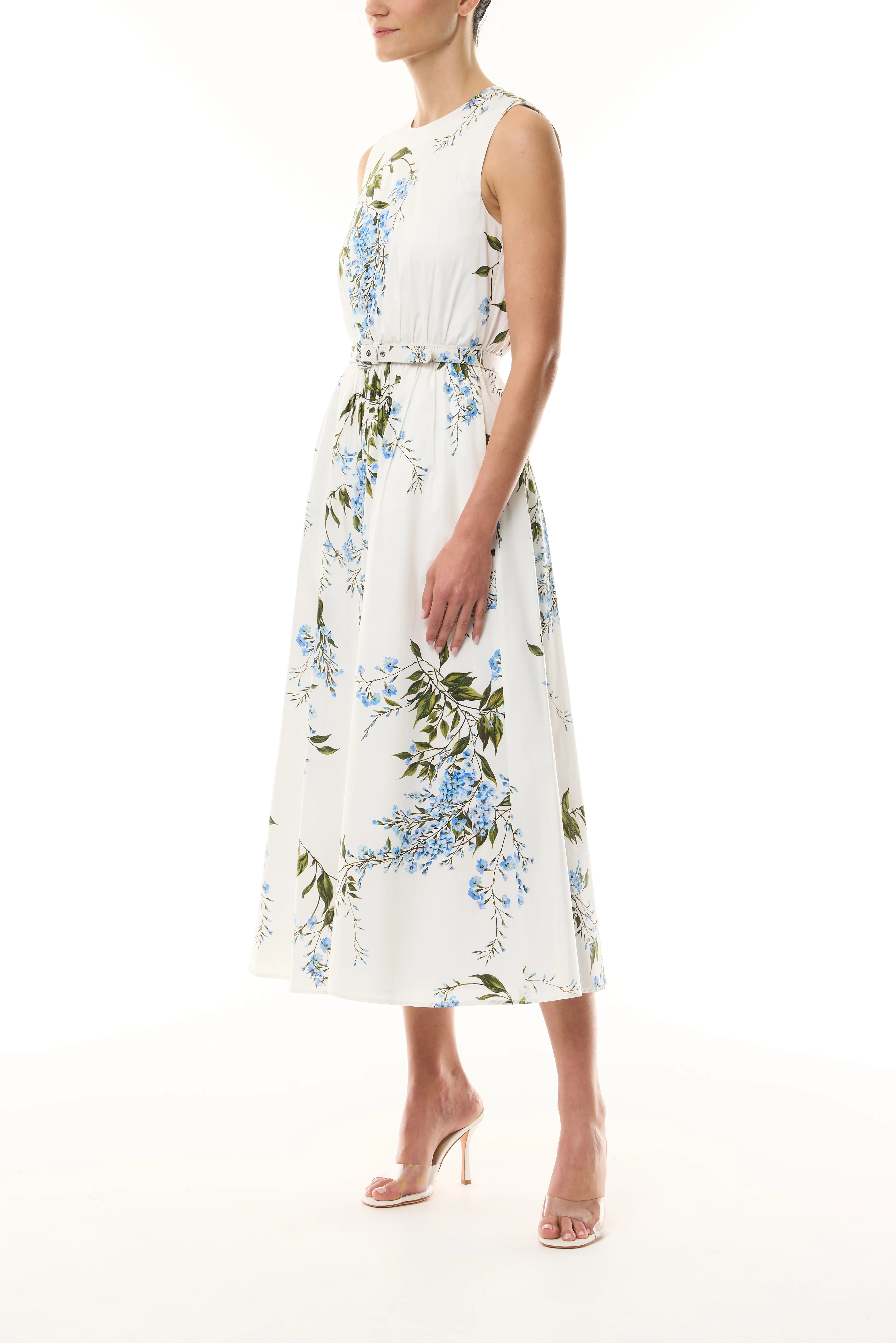 Wisteria Floral Poplin Day Dress - Image 4