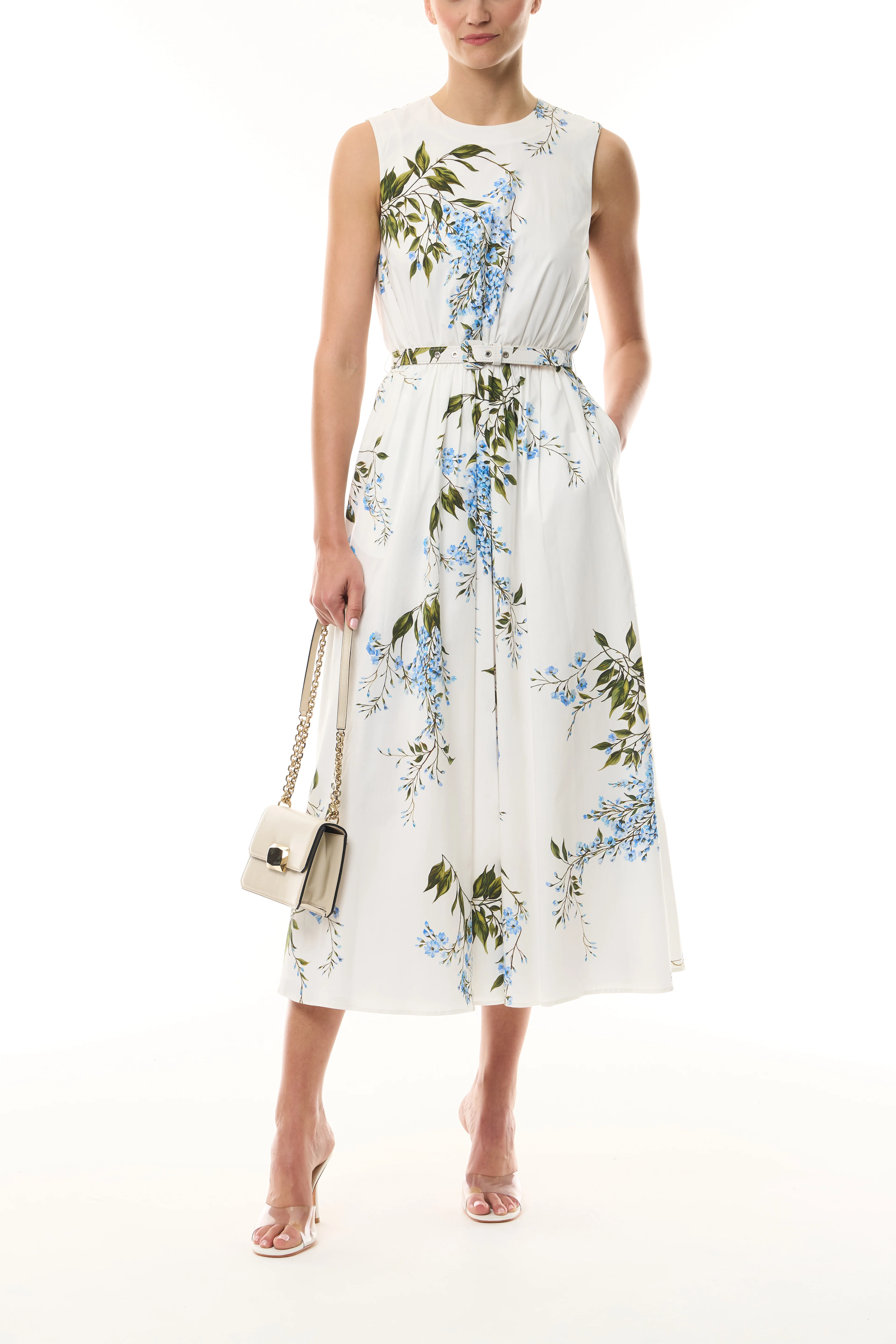 Wisteria Floral Poplin Day Dress - Image 5