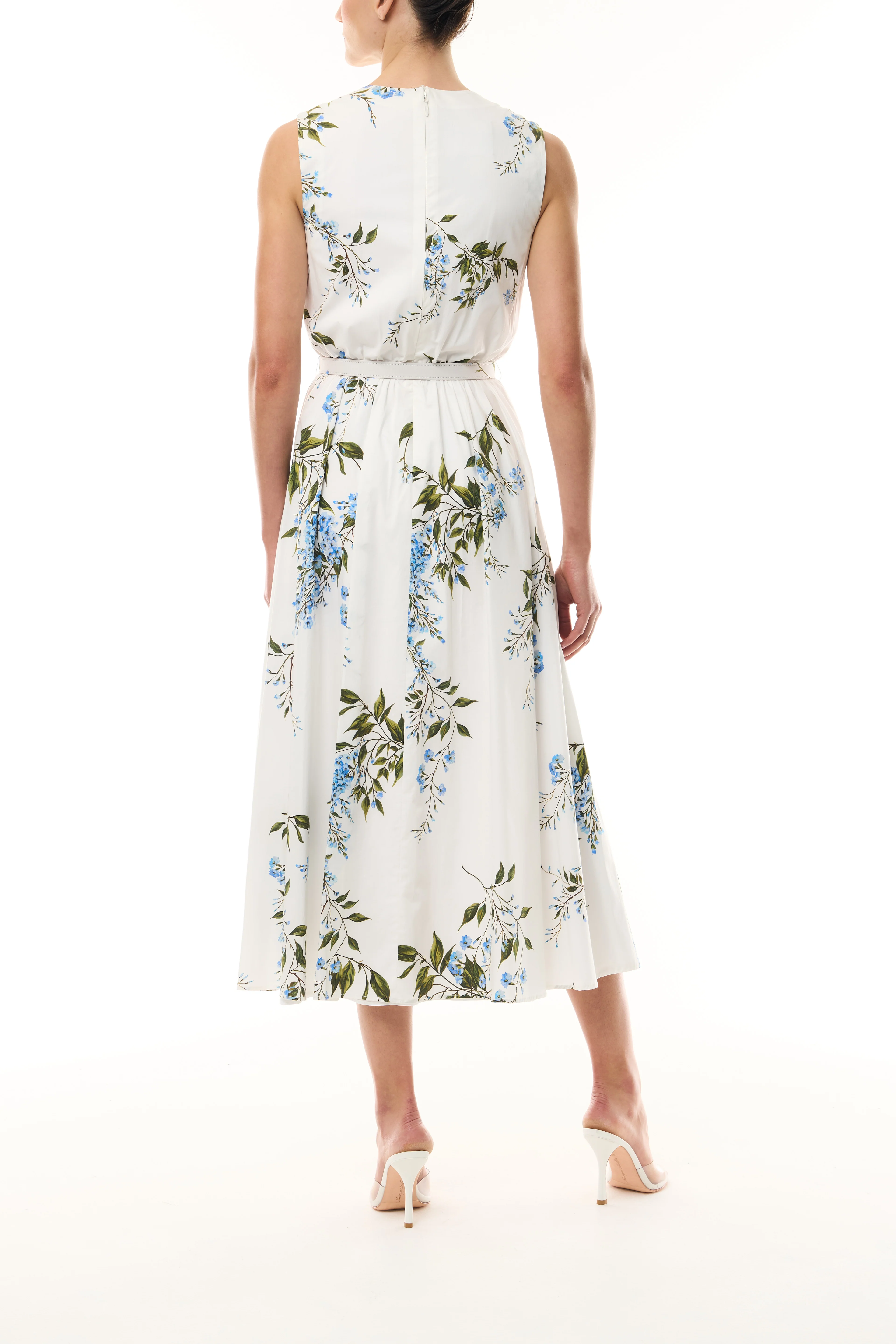 Wisteria Floral Poplin Day Dress - Image 6