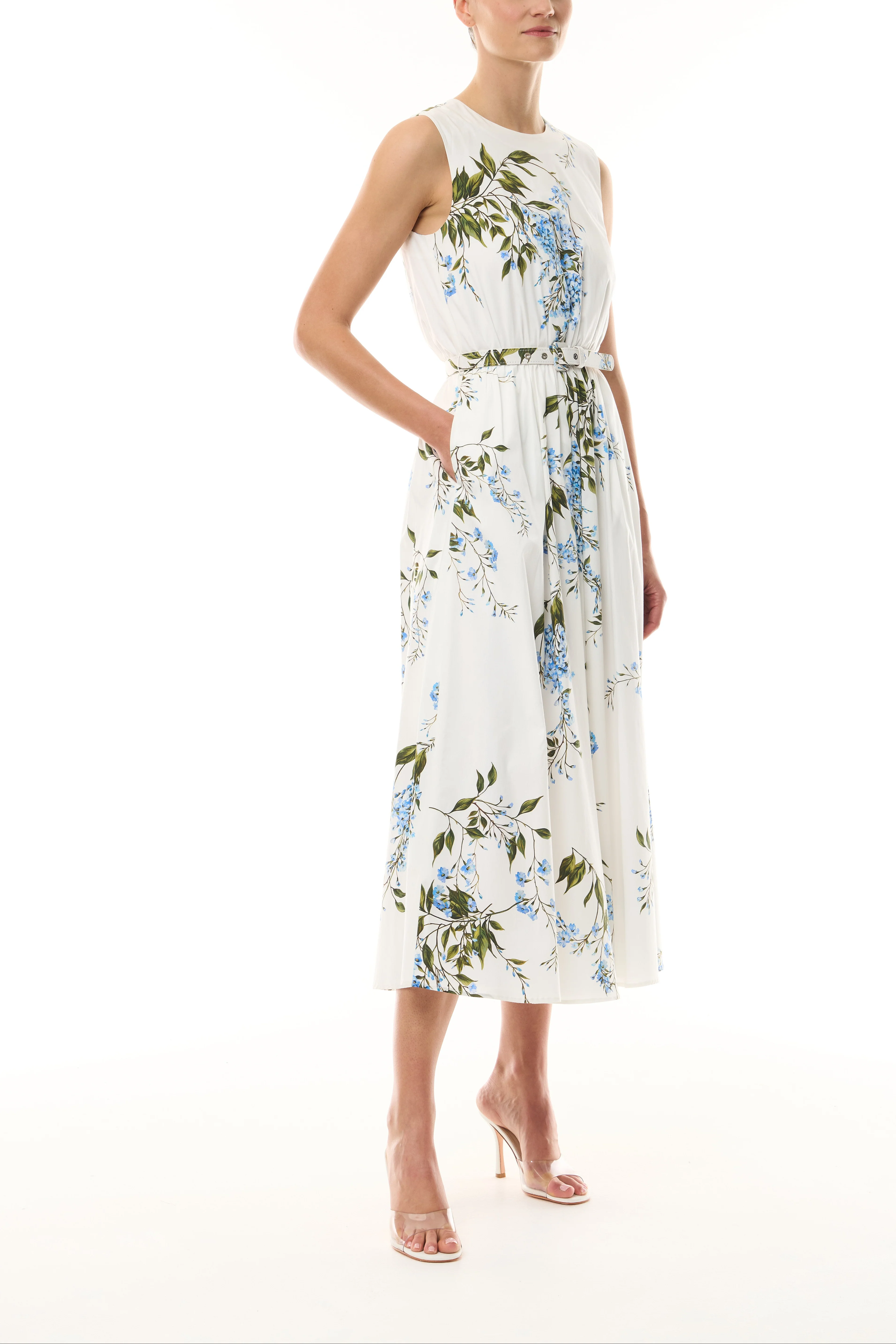 Wisteria Floral Poplin Day Dress - Image 7